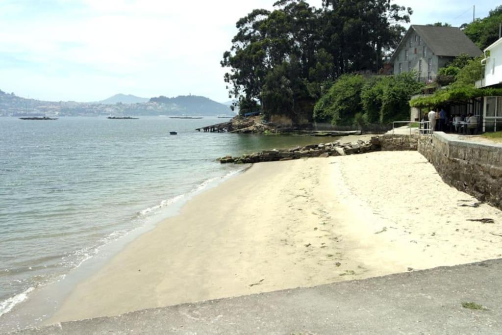Casita Con Terreno A 10 Minutos Del Centro De Vigo Villa Moaña Exteriör bild